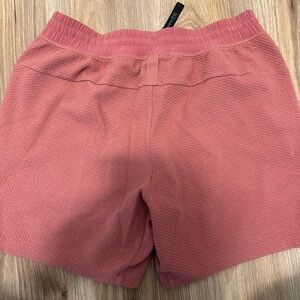 Lululemon at ease shorts. Excellent used condition. Pink color.
